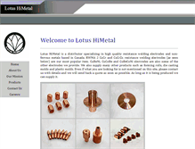 Tablet Screenshot of lotushimetal.com